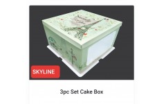 3pc Set Cake Box 